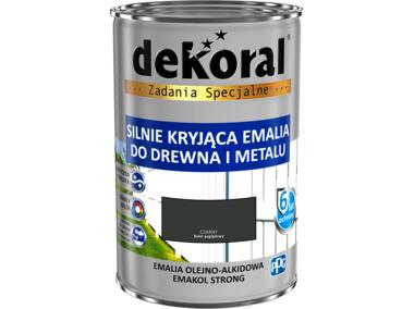 Emalia ftalowa Emakol Strong czarny 0,9 L DEKORAL