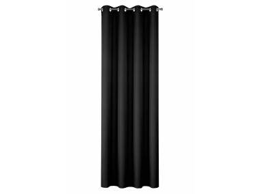 Zdjęcie: Zasłona gotowa Rita 140x250 cm czarny EUROFIRANY