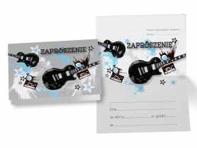 Zaproszenie ZZ-049 Gitary KUKARTKA