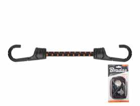 Guma elastyczna z hakiem metalowym pokrytym PVC Bungee Cord Hook 100 cm, 2 sztuki BRADAS