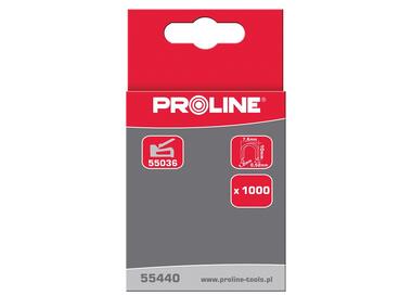 Zdjęcie: Zszywki półokrągłe hartowane 12 mm, 7.6x1.2mm, 1000 szt. PROLINE