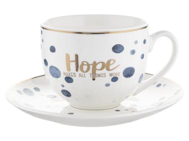 Zdjęcie: Filiżanka ze spodkiem mare hope 240 ml FLORINA