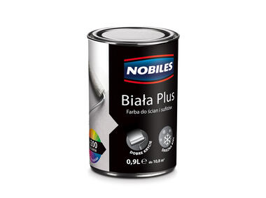Zdjęcie: Farba akrylowa 0,9 L biała plus NOBILES