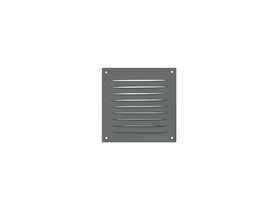 Osłona wentylacyjna ze stali 167x167mm z siatką szara VENTS