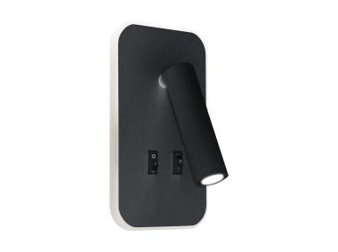 Zdjęcie: Oprawa dekoracyjna SMD Otello Led D 6W+3W kolor czarny STRUHM