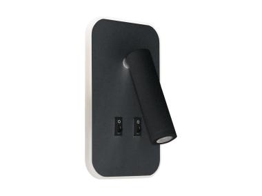 Zdjęcie: Oprawa dekoracyjna SMD Otello Led D 6W+3W kolor czarny STRUHM