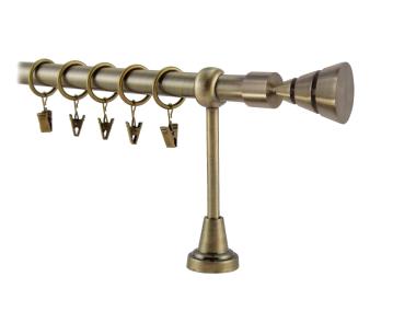 Zdjęcie: Karnisz pojedynczy Valentina fi 19 mm - 160 cm cono złoto folia KARWEL