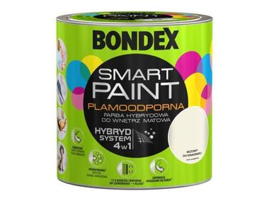 Zdjęcie: Farba plamoodporna beżowy do kwadratu 2,5 L BONDEX SMART PAINT