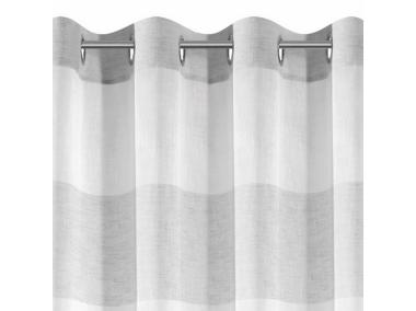 Zdjęcie: Zasłona Noel 140x250 cm biało-srebrna na przelotkach EUROFIRANY