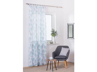 Zdjęcie: Firana Tille z patkami 140x260 cm turkusowy UNIGLOB