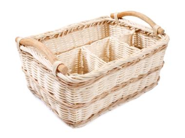 Zdjęcie: Koszyk rattanowy z przegródkami 23x18x14 cm TIN TOURS