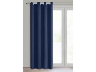 Zdjęcie: Zasłona gotowa Logan 135x250 cm granatowy EUROFIRANY