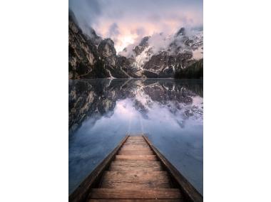 Zdjęcie: Obraz Glaspik 50x70 cm Mountain Lake STYLER