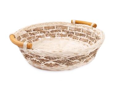 Zdjęcie: Koszyk rattanowy na owoce/pieczywo 26x26x7 cm TIN TOURS