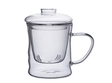 Zdjęcie: Kubek prosty ze szklanym zaparzaczem 350ml ALTOMDESIGN