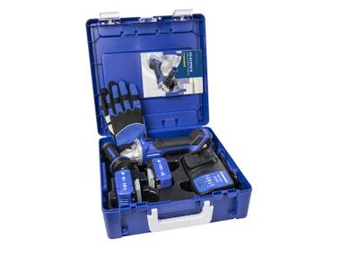 Zdjęcie: Szlifierka kątowa RawlGrinder R-PAG18-SV, rękawice, walizka, 2 akumulatory, z ładowarką RAWLPLUG