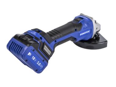Zdjęcie: Szlifierka kątowa RawlGrinder R-PAG18-SV, rękawice, walizka, 2 akumulatory, z ładowarką RAWLPLUG