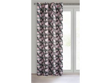 Zdjęcie: Zasłona gotowa Bellis 140x250 cm czarny EUROFIRANY