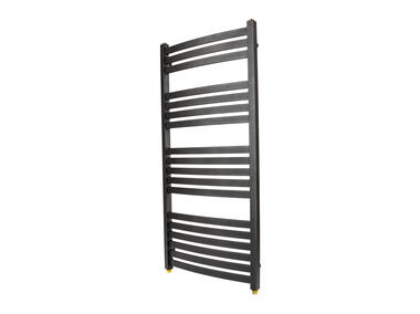 Zdjęcie: Grzejnik łazienkowy PSB Lupo 106x53 cm 570 W czarny grafit RADECO