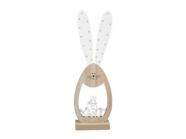 Zdjęcie: Figurka drewniana Zając Z Napisem 63,5x21,5x6,5 cm Wzór Ii ALTOMDESIGN