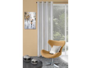 Zdjęcie: Zasłona Lilian 140x250 cm kremowa na przelotkach EUROFIRANY