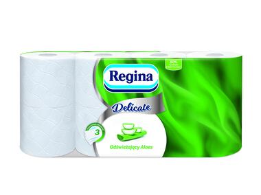 Zdjęcie: Papier toaletowy Delicate Aloe Vera 8 rolek REGINA