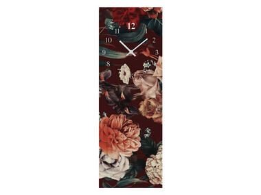 Zdjęcie: Zegar ścienny Glassclock Red Glam 20x60 cm STYLER