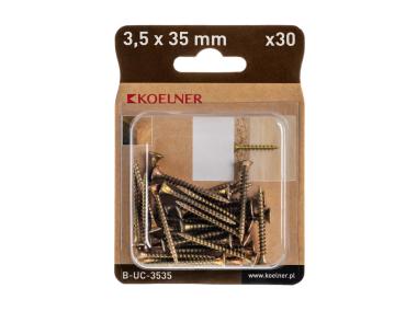 Zdjęcie: Wkręt utwardzany do drewna 3,5x35 mm blister 30 szt. KOELNER