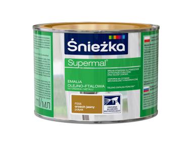 Zdjęcie: Emalia Supermal orzech jasny F555 0,4L ŚNIEŻKA