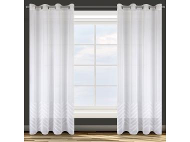 Zdjęcie: Zasłona gotowa D91 Diane 140x250 cm biały EUROFIRANY