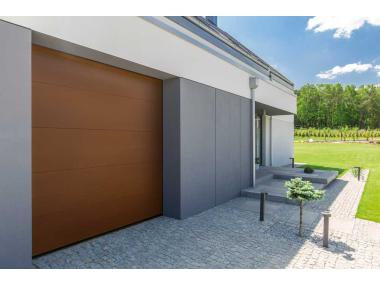 Zdjęcie: Brama segmentowa Optimal L40, orzech, 3000x2125 mm KRONMAT