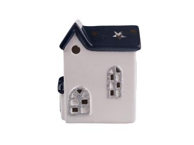 Zdjęcie: Domek oświetlenie LED granatowy dach 10x6x12 cm ALTOMDESIGN