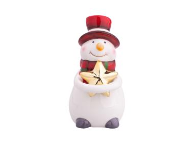 Zdjęcie: Figurka bałwanek w kapeluszu 6,5x5,5x10 cm ALTOMDESIGN