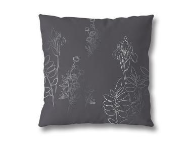 Zdjęcie: Poszewka dekoracyjna Metallic 40x40 cm tropic grafit MISS LUCY