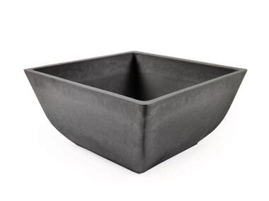 Zdjęcie: Doniczka z surowców 26x26x12,7 cm szara TIN TOURS