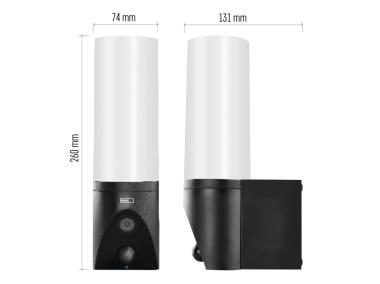 Zdjęcie: Kamera zewnętrzna obrotowa GoSmart IP-310 Torch z Wi-Fi i lampą, czarna EMOS