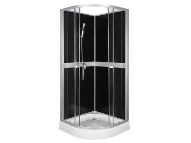 Zdjęcie: Kabina natryskowa Classic 80 Black z baterią KERRA