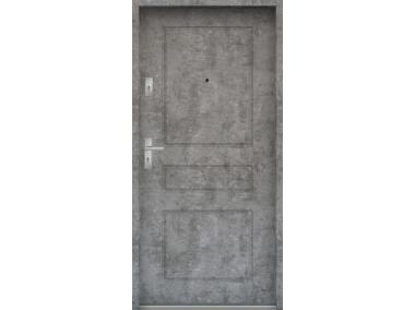 Drzwi wejściowe do mieszkań Bastion T-56 Beton srebrny 90 cm prawe OSPŁ KR CENTER
