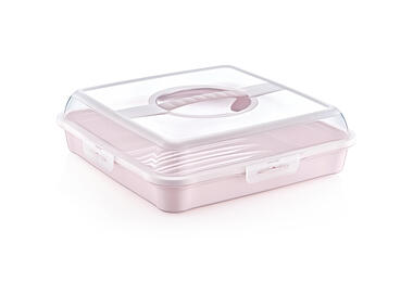 Zdjęcie: Pojemnik na ciasto party-butler 34,5x34,5x10,5 cm Nordic pink KEEEPER