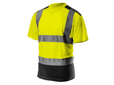 T-shirt ostrzegawczy, ciemny dół, żółty, rozmiar M NEO
