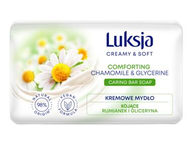 Zdjęcie: Mydło w kostce Creamy & Soft rumianek i gliceryna 0,09 kg LUKSJA