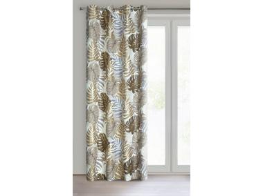 Zdjęcie: Zasłona gotowa D91 Korfu 140x250 cm brązowy EUROFIRANY