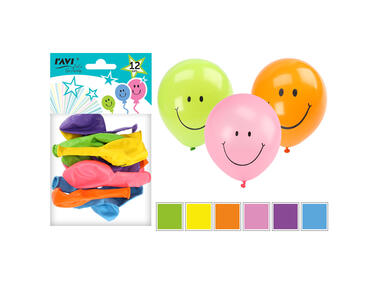 Zdjęcie: Balony z nadrukiem 25 cm - 12 szt. RAVI