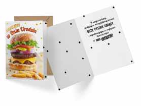 Karnet PR-366 Urodziny - burger KUKARTKA