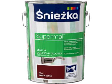 Zdjęcie: Emalia Supermal mahoń F545 5L ŚNIEŻKA