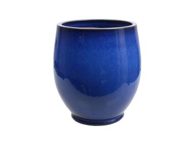 Zdjęcie: Donica ceramika szkliwiona 35x32 cm niebieski CERMAX