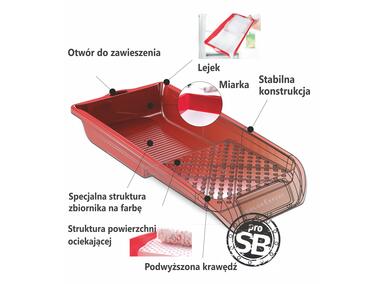 Zdjęcie: Kuweta do farby 26x32 cm NEUTRALNA