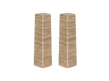 Zdjęcie: Zakończenia do listwy przypodłogowej Masterline narożnik zew. 1 kpl. 2 szt. Copper wood Mat CEZAR