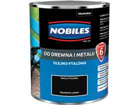 Emalia ftalowa półpołysk czarny Ftalonal 0,7 L NOBILES