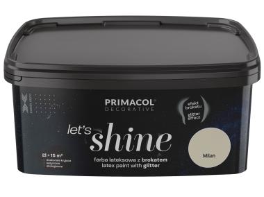 Zdjęcie: Farba dekoracyjna z brokatem Lets Shine Milan 2 L PRIMACOL DECORATIVE